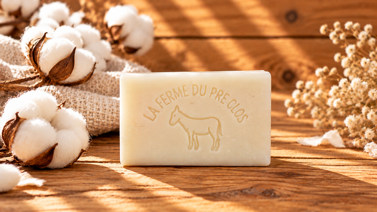 Savon au lait d’ânesse fleur de coton