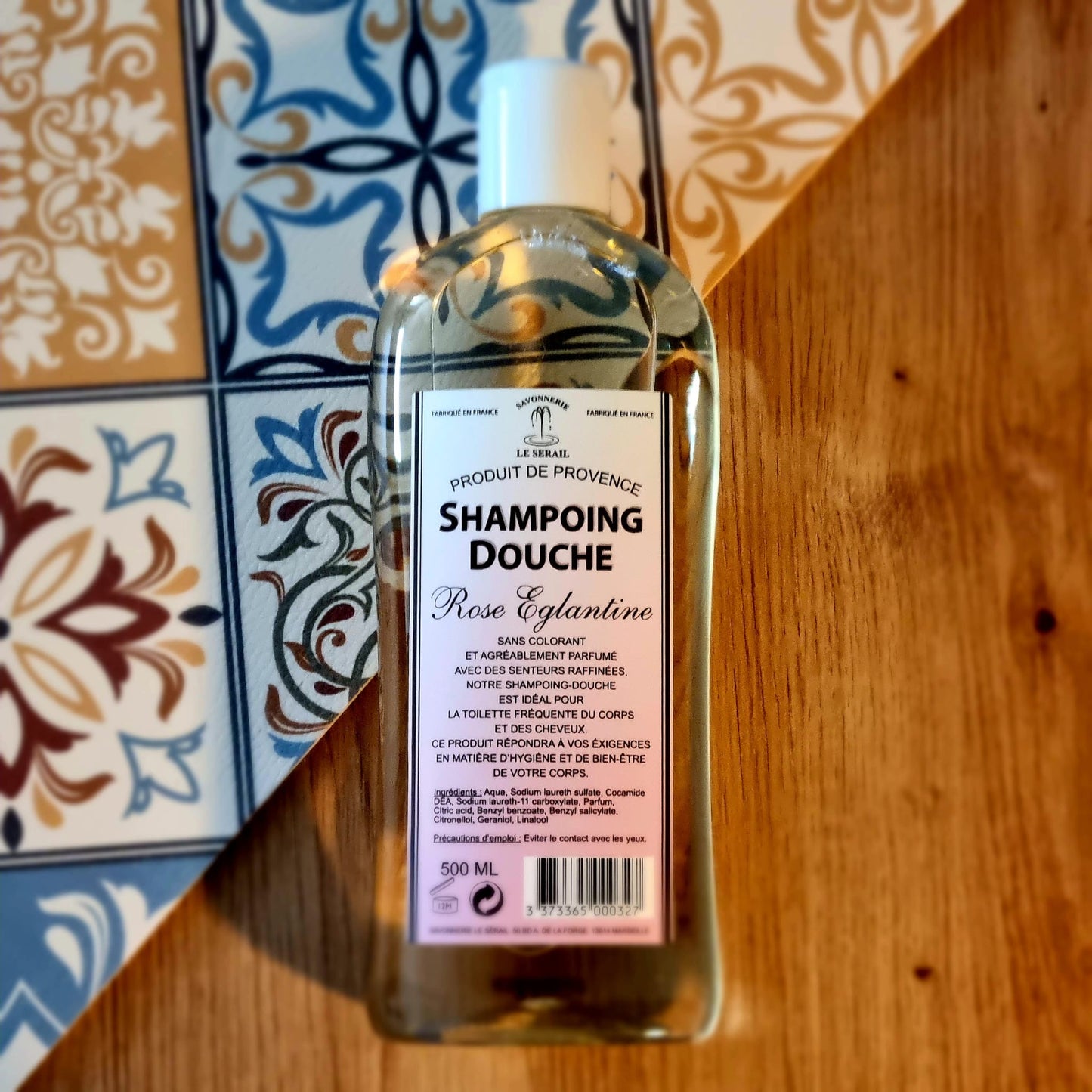 Shampoing douche rose églantine le Sérail 500ml
