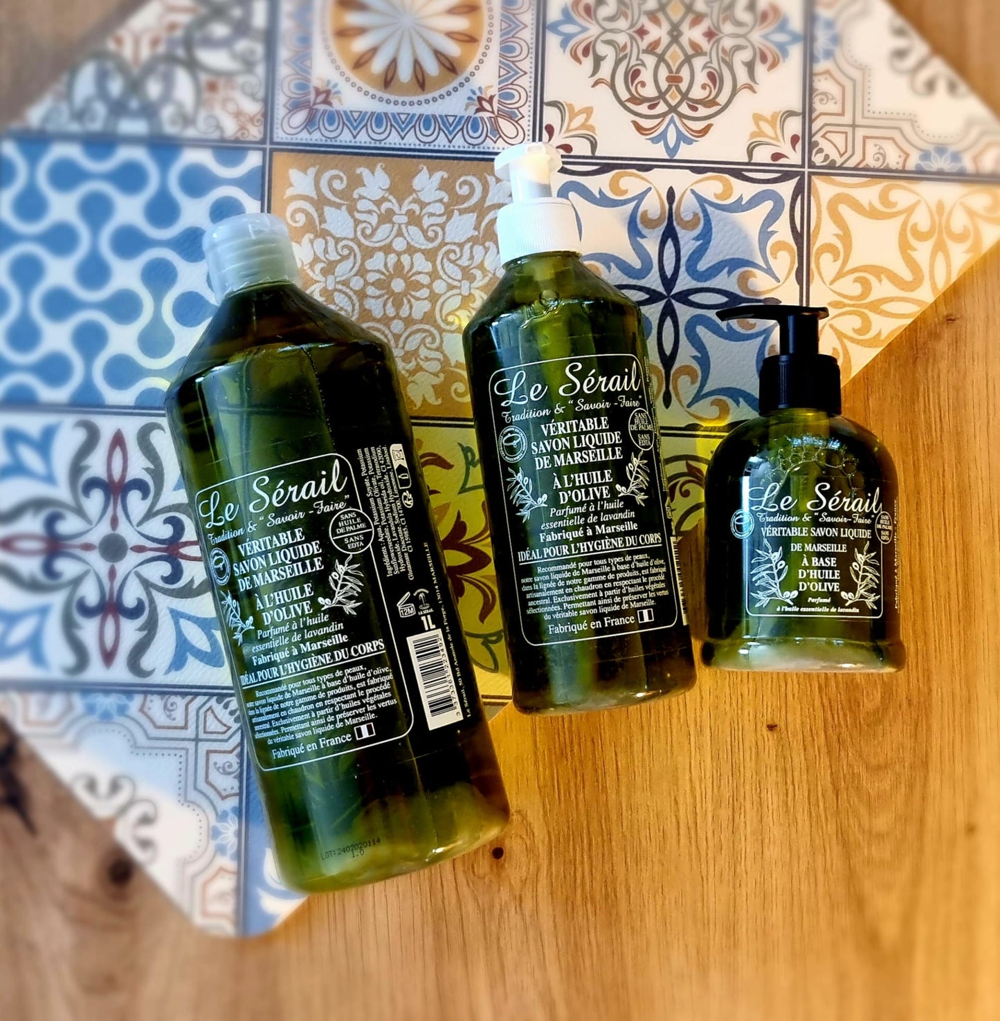 Savon liquide de Marseille huile d’olive le Sérail 1L