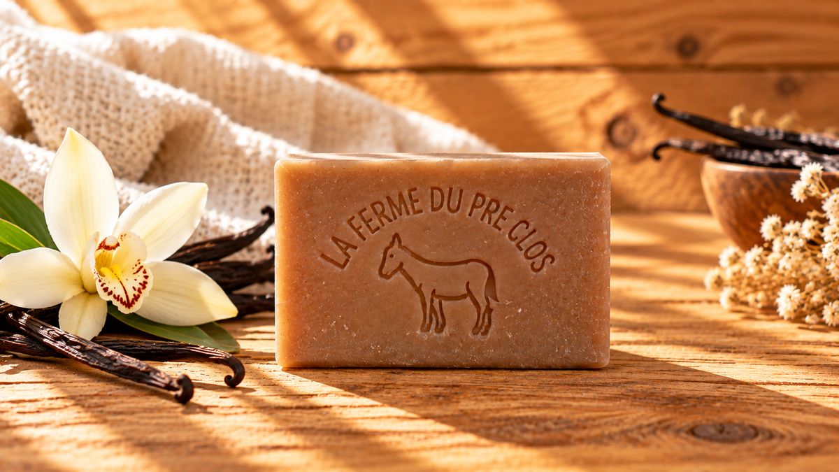 Savon au lait d’ânesse vanille