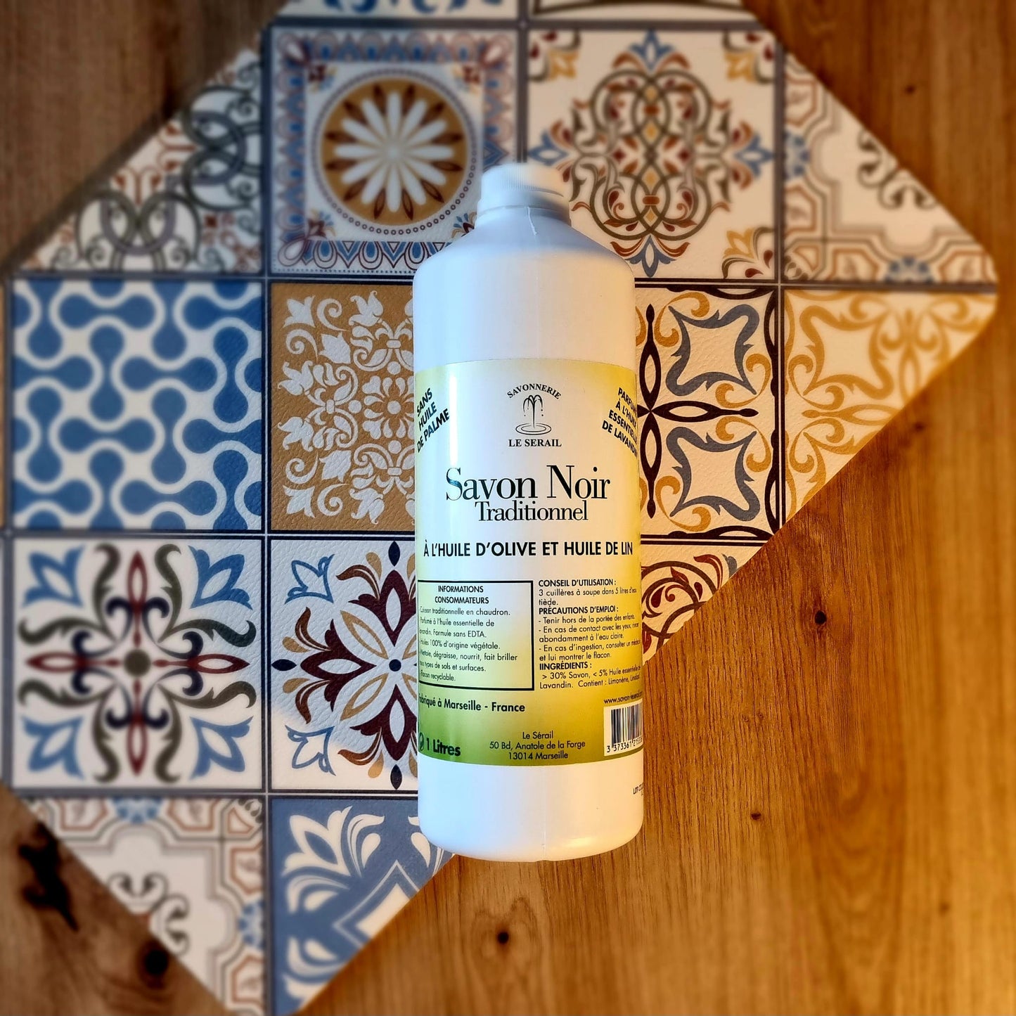 Savon noir liquide de Marseille le Sérail 1L