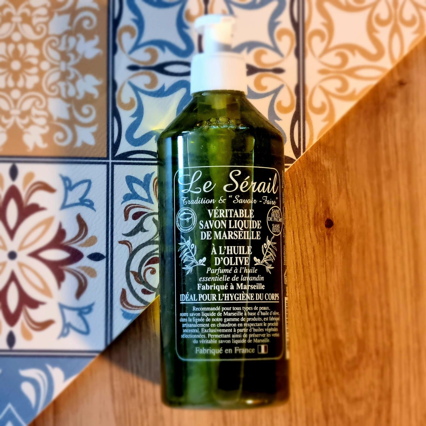 Savon de Marseille huile d’olive le Sérail 500ml