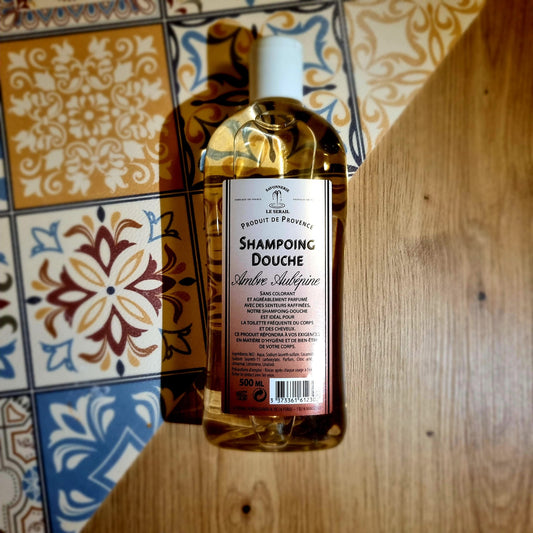 Shampoing douche ambre aubépine le Sérail 500ml