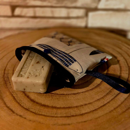 Pochette à savon marin