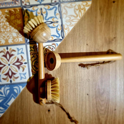 Brosse à vaisselle en bambou et sisal