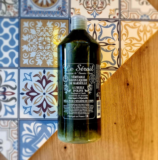 Savon liquide de Marseille huile d’olive le Sérail 1L