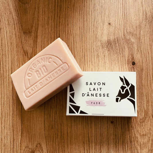 Savon au lait d’ânesse - Parfum Rose