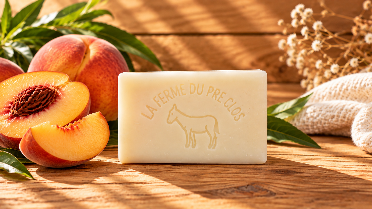 Savon au lait d’ânesse pêche