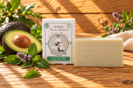 Savon au lait de chèvre - Avocat/Menthe Verte