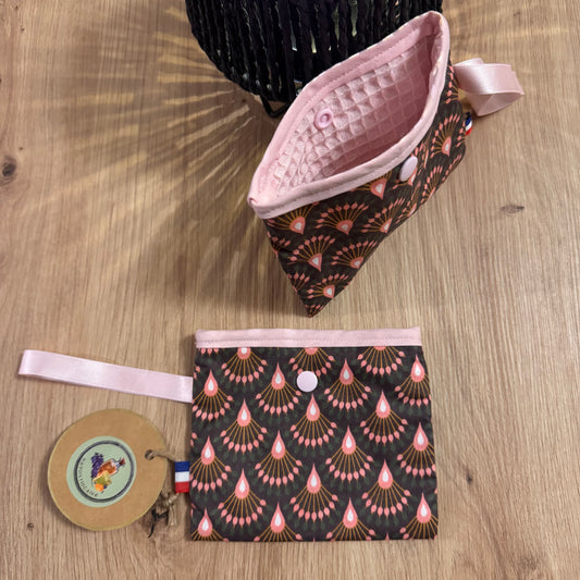 Pochette à savon rose