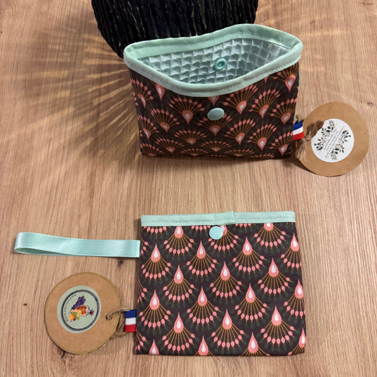 Pochette à savon vert d’eau