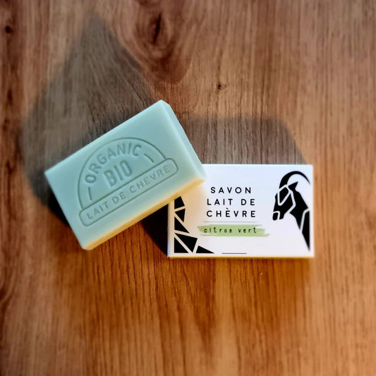 Savon au lait de chèvre citron vert